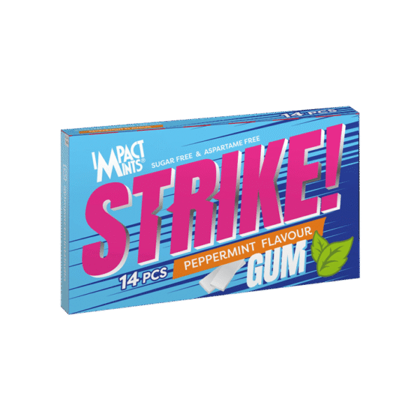 Impact Strike Peppermint Chewing Gum