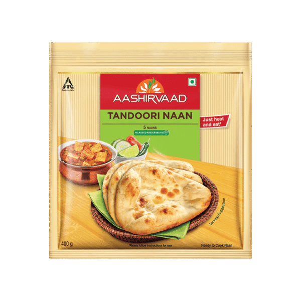 Aashirvaad Tandoori Naan (Heat & Eat)