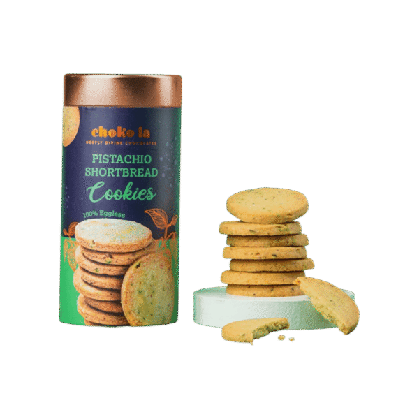 Choko La Pistachio Shortbread Cookies
