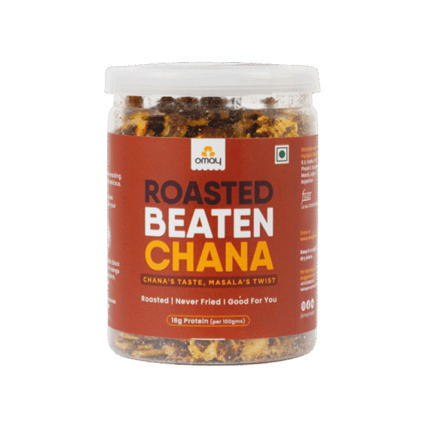 Omay Foods Roasted Chana Jor (Beaten Chana)