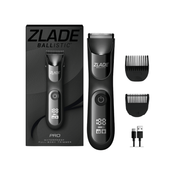 Zlade Ballistic Pro Waterproof Male Body Trimmer with Ceramic Blades (5W)