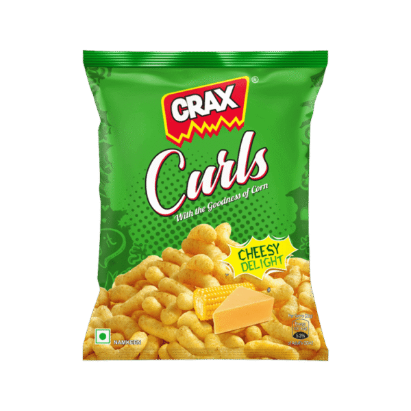 Crax Curls Cheese Delight Corn Puffs Snacks