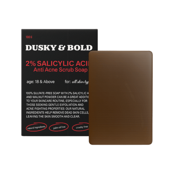 DuskyandBold Anti Acne Scrub Soap with 2% Salicylic Acid