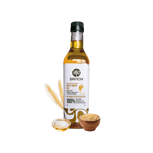 Sanch Cold Pressed Rice Bran Oil
