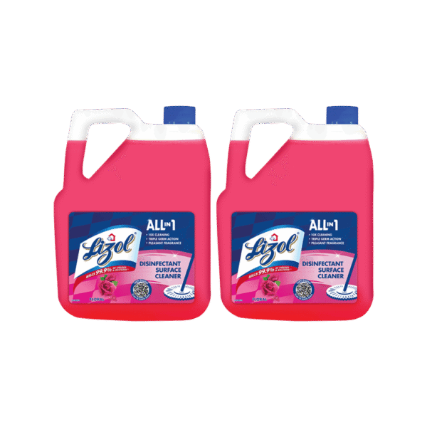 Lizol Disinfectant Surface & Floor Cleaner (Floral) - 5 l - Pack of 2