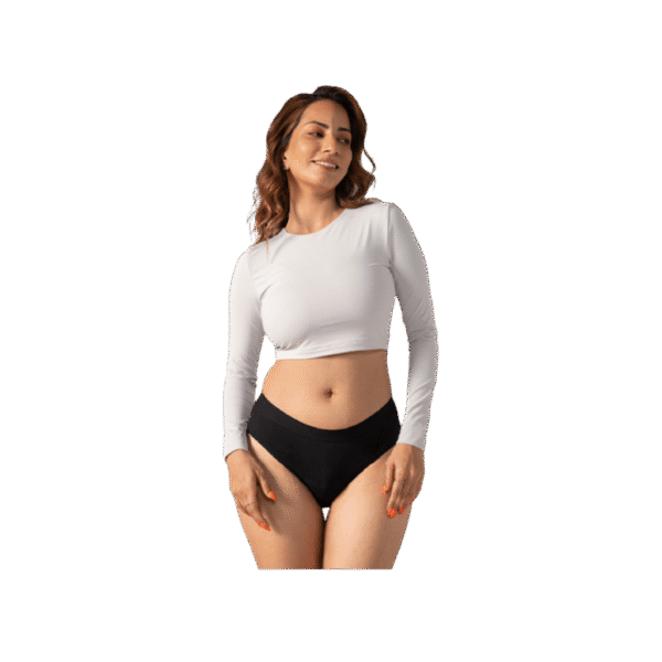 Mahina Cotton Heavy Flow Reusable Period Panty (Black)