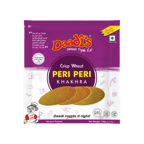 Daadi's Crips Wheat Peri Peri Khakhra