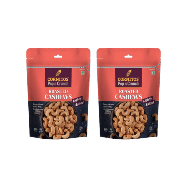 Cornitos Pop n Crunch Roasted Cashew (Lightly Salted) - Pack of 2