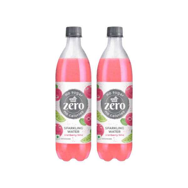 Paper Boat Zero Cranberry Lime Sparkling Drink - Pack of 2