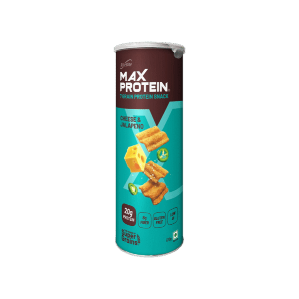 RiteBite Max Protein Cheese & Jalapeno 20 g Protein Multigrain Chips