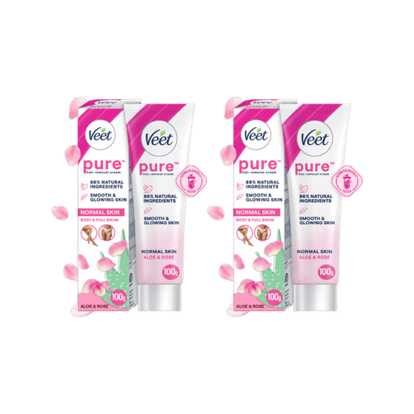 Veet Aloe Vera Sensitive Skin Hair Removal Cream - Pack of 2