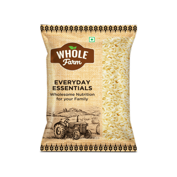 Whole Farm Premium Steam Sonamasuri Rice (12-15 Months) (Medium Grain)