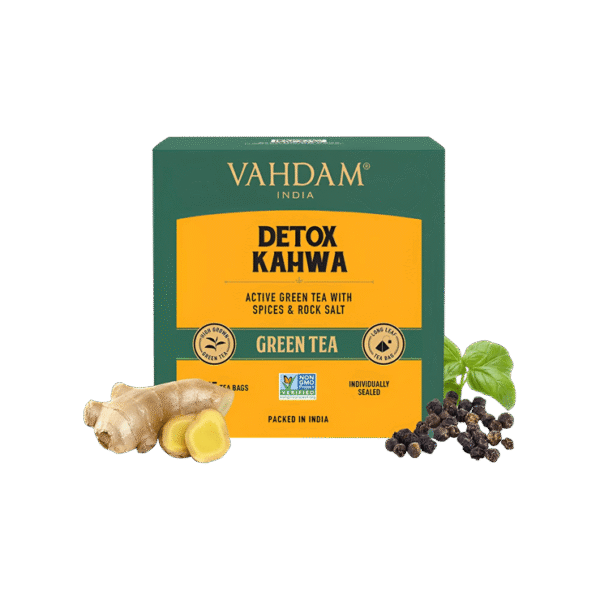 Vahdam Green Tea Detox Kahwa