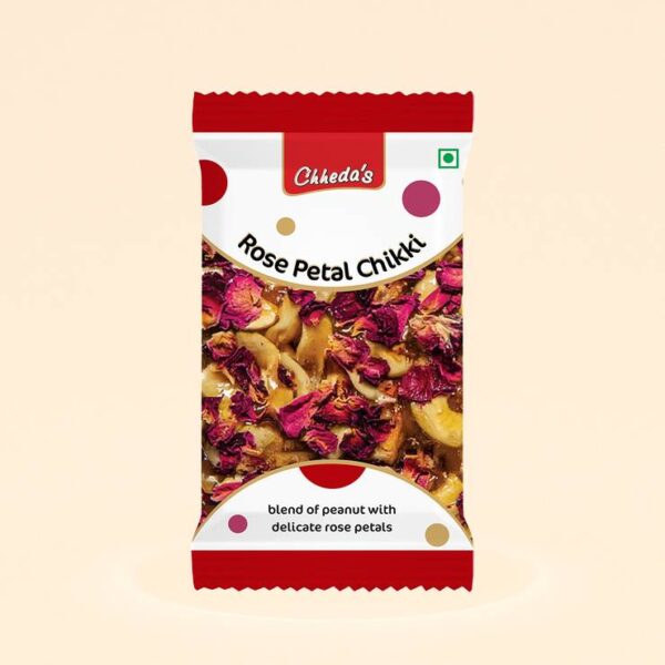 Rose Petal Peanut Chikki by Chheda's