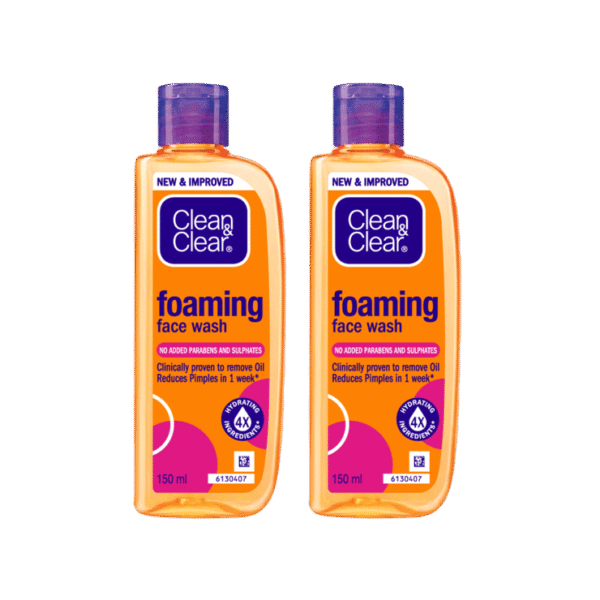 Clean & Clear Foaming Face Wash 150 ml - Pack of 2