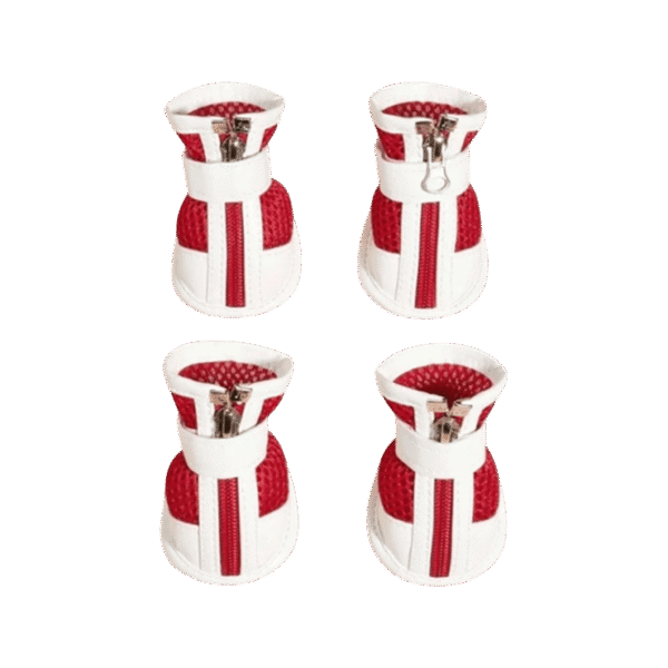Nootie Dog Shoes - Size 6 (Red, White)