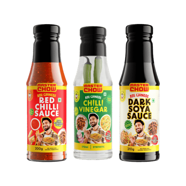 MasterChow Chilli Vinegar +  Dark Soya Sauce +  Green Chilli Sauce +  Red Chilli Sauce Combo