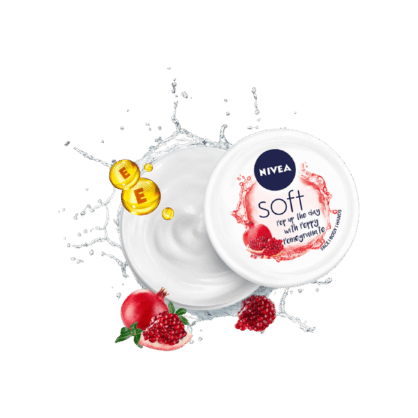 Nivea Soft Light Peppy Pomegranate Moisturizing Cream (100 ml)