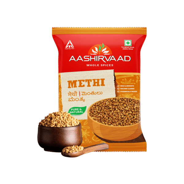 Aashirvaad Pure Whole Fenugreek/ Methi Seeds