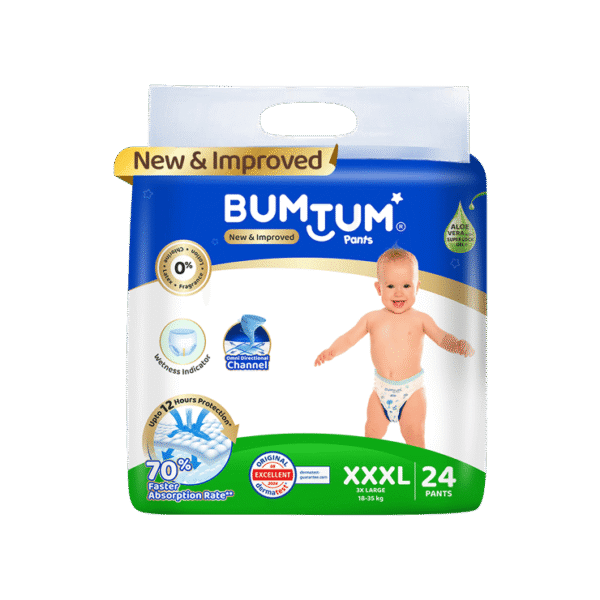 Bumtum Baby Diaper (Pants, XXXL, 18-35 Kg)