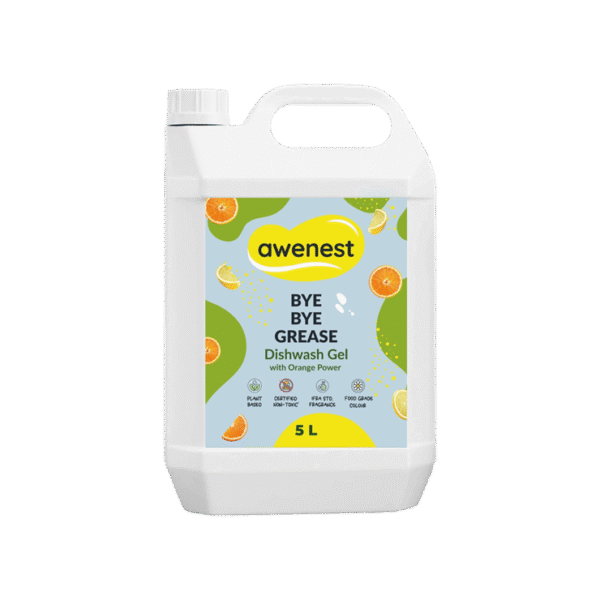 Awenest Bye Bye Grease Dishwash Gel with Orange Power