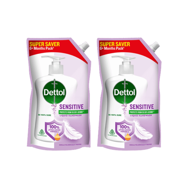 Dettol pH-Balanced Sensitive Hand Wash (Refill) - Pack of 2