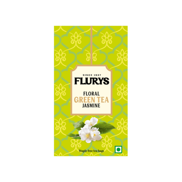 Flurys Jasmine Flavoured Green Tea Bags