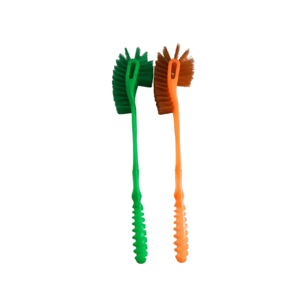 TINUMS Plastic Double Sided Flexible Toilet Brush