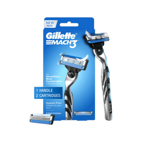 Gillette Mach 3 Men's Razor - with 1 extra Cartridges