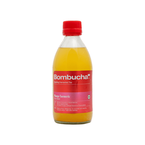 Bombucha Mango Turmeric Kombucha