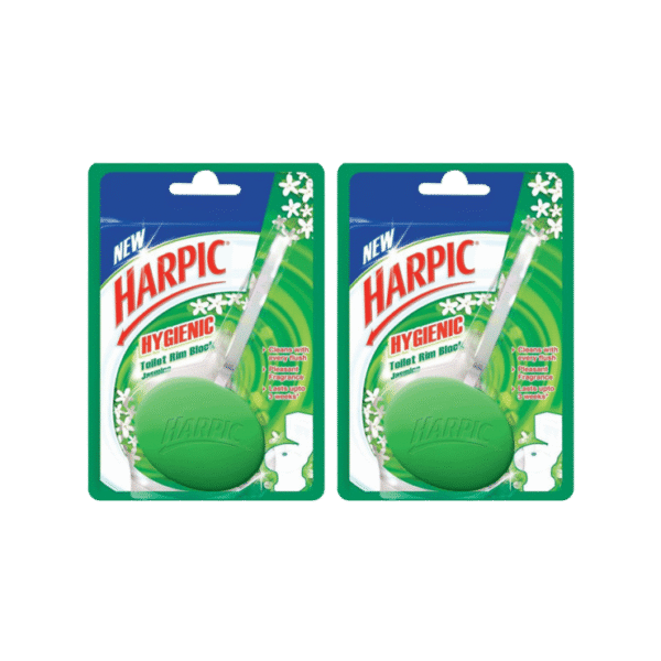 Harpic Hygienic Toilet Cleaner Block (Jasmine) - Pack of 2