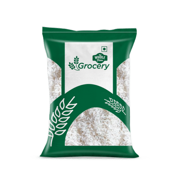 Whole Farm Grocery Raw Sonamasuri Rice (6-12 Months) (Medium Grain)