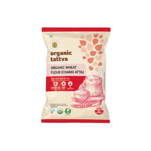 Organic Tattva Wheat Organic Atta - 5 kg