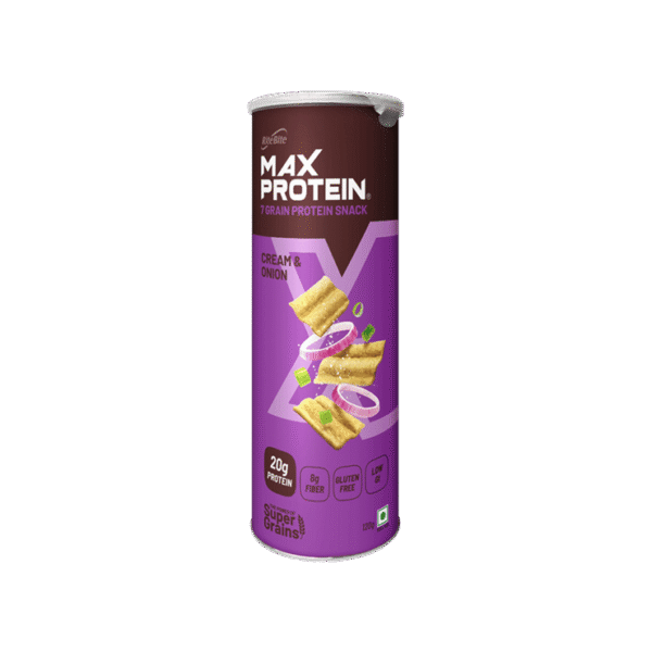 RiteBite Max Protein Cream & Onion 20 g Protein Multigrain Chips