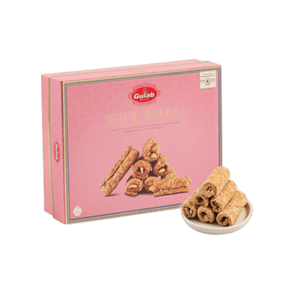 Gur Roll Gajak Gulab Sweets
