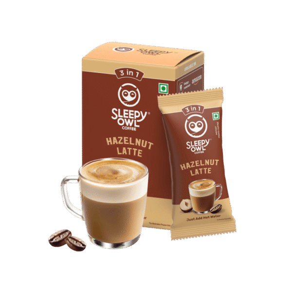 Sleepy Owl Hazelnut Latte Instant Coffee Premix (3 in 1)