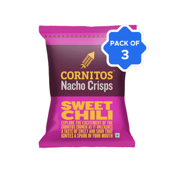 Cornitos Sweet Chilli Nachos Crisps - Pack of 2