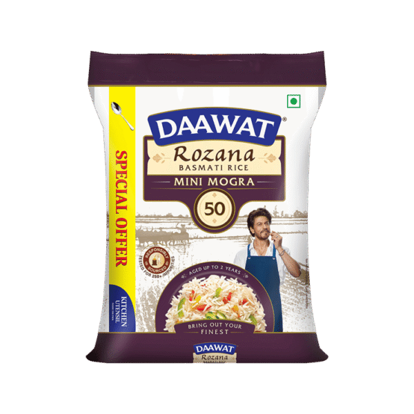 Daawat Rozana Mini Mogra Basmati Rice (Short Grain)