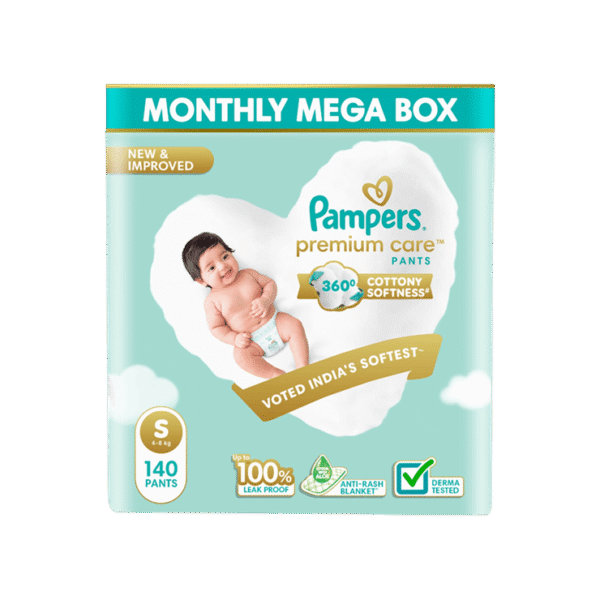 Pampers Premium Care Pants Baby Diaper (S 4-8 kg)