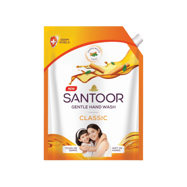 Santoor Classic Gentle Hand Wash with Sandalwood & Tulsi