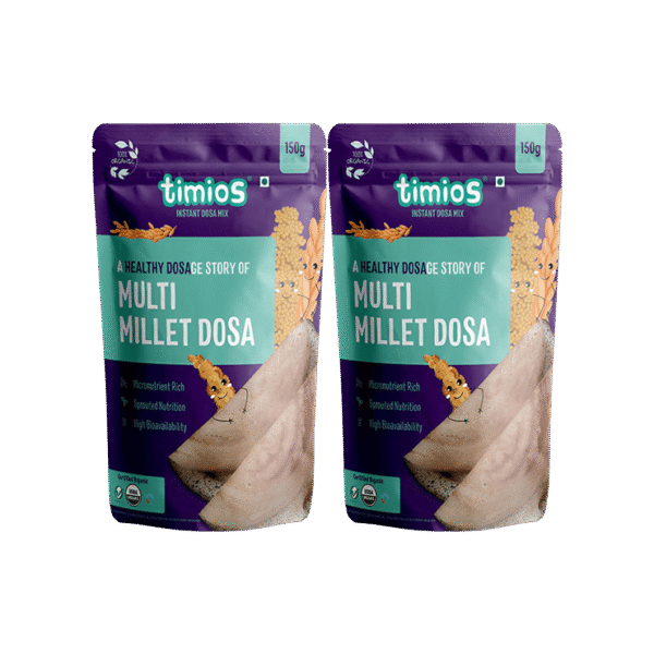 Timios Multi Millet Dosa Mix Ready to Cook - Pack of 2
