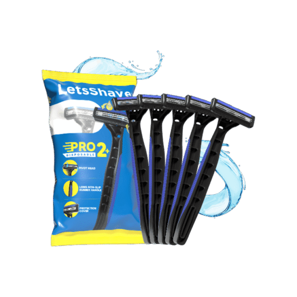 LetsShave Pro 2 Plus Disposable Twin Blade Shaving Men's Razor