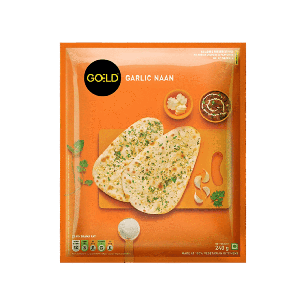 Goeld Garlic Naan (Frozen)