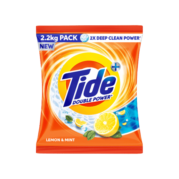 Tide Plus Double Power Detergent Powder - Lemon & Mint