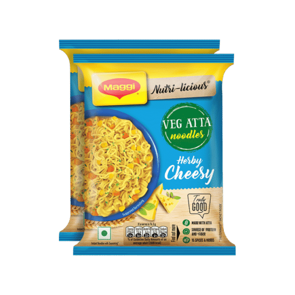 Maggi Herby Cheesy Veg Atta Noodles