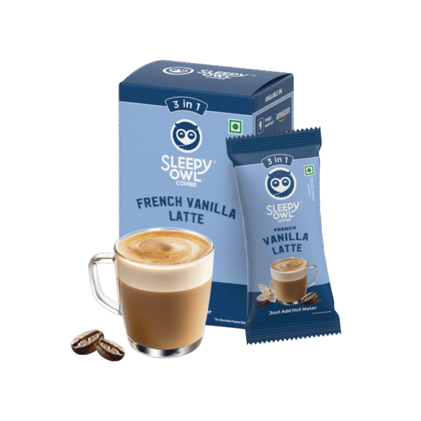 Sleepy Owl French Vanilla Latte Instant Coffee Premix (3 in 1)