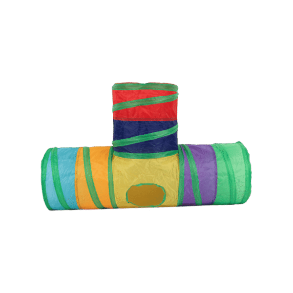 Super Pet Tunnel Cat Toy 3 Way (Multicolour)