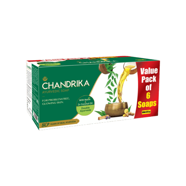 Chandrika Ayurvedic Soap with 2x Coconut Oil
