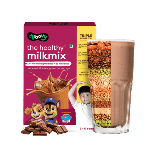 Troovy Protein Millet Drink Mix (Yummy Choco, 3-6 yrs)