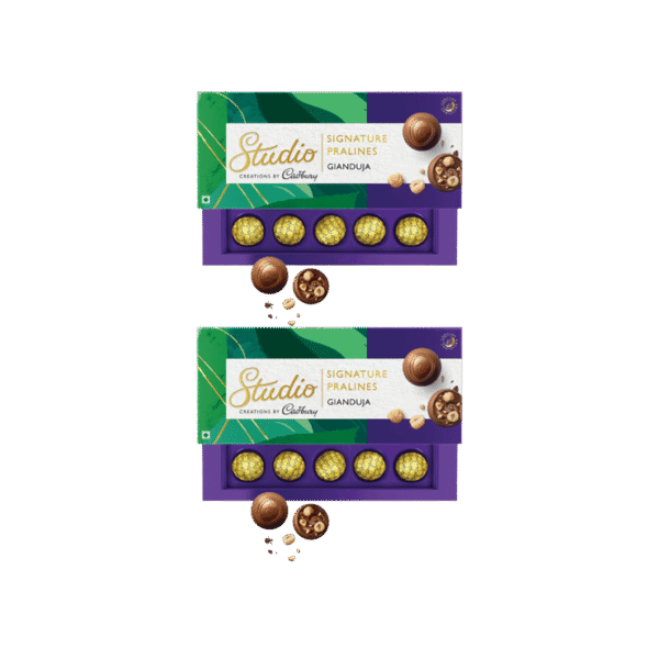 Cadbury Studio Gianduja Hazlenut Signature Pralines Chocolate Gift Pack - Pack of 2